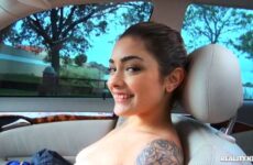 spontaneous blowjob naked in the car